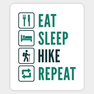 Eat Sleep Hike Repeat Sticker